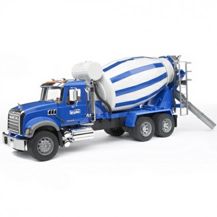 Бетономешалка MACK (цвет сине-серый) Bruder (Брудер) (Арт. 02-814 02814)