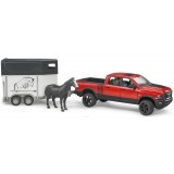 Пикап RAM 2500 c коневозкой и одной лошадкой Bruder 02-501...