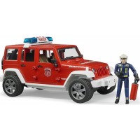 Внедорожник Bruder Jeep Wrangler Unlimited Rubicon Пожарная с фигуркой 02-528...