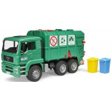 Мусоровоз Bruder Man Tga Зеленый и набор мусорных баков 02-753 + 02-607...