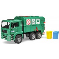 Мусоровоз Bruder Man Tga Зеленый и набор мусорных баков 02-753 + 02-607...