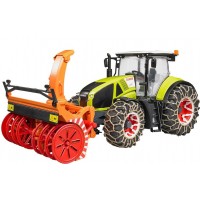 Трактор Claas Axion 950 c цепями и снегоочистителем Bruder 03-017...
